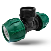 Тройник компрессионный Poelsan 25 x ¾" x 25 с наружной резьбой