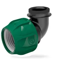 Компрессионная муфта Poelsan угловая с внутренней резьбой (15 шт)