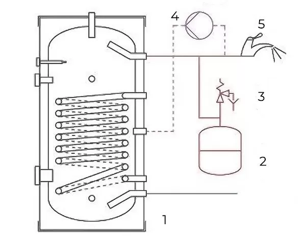 Схема расширительного бака WESTER WDV 8Л  Схема расширительного бака WESTER WDV 8Л