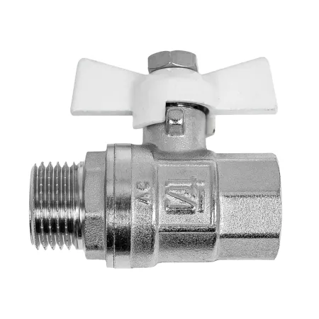 Кран шаровой STI ¾"ВР x  ¾"НР бабочка Кран шаровой STI ¾"ВР x  ¾"НР бабочка