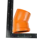 Отвод канализационный VALFEX 30 градусов 110 мм (оранжевый)