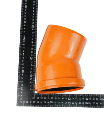 Отвод канализационный VALFEX 30 градусов 110 мм (оранжевый)